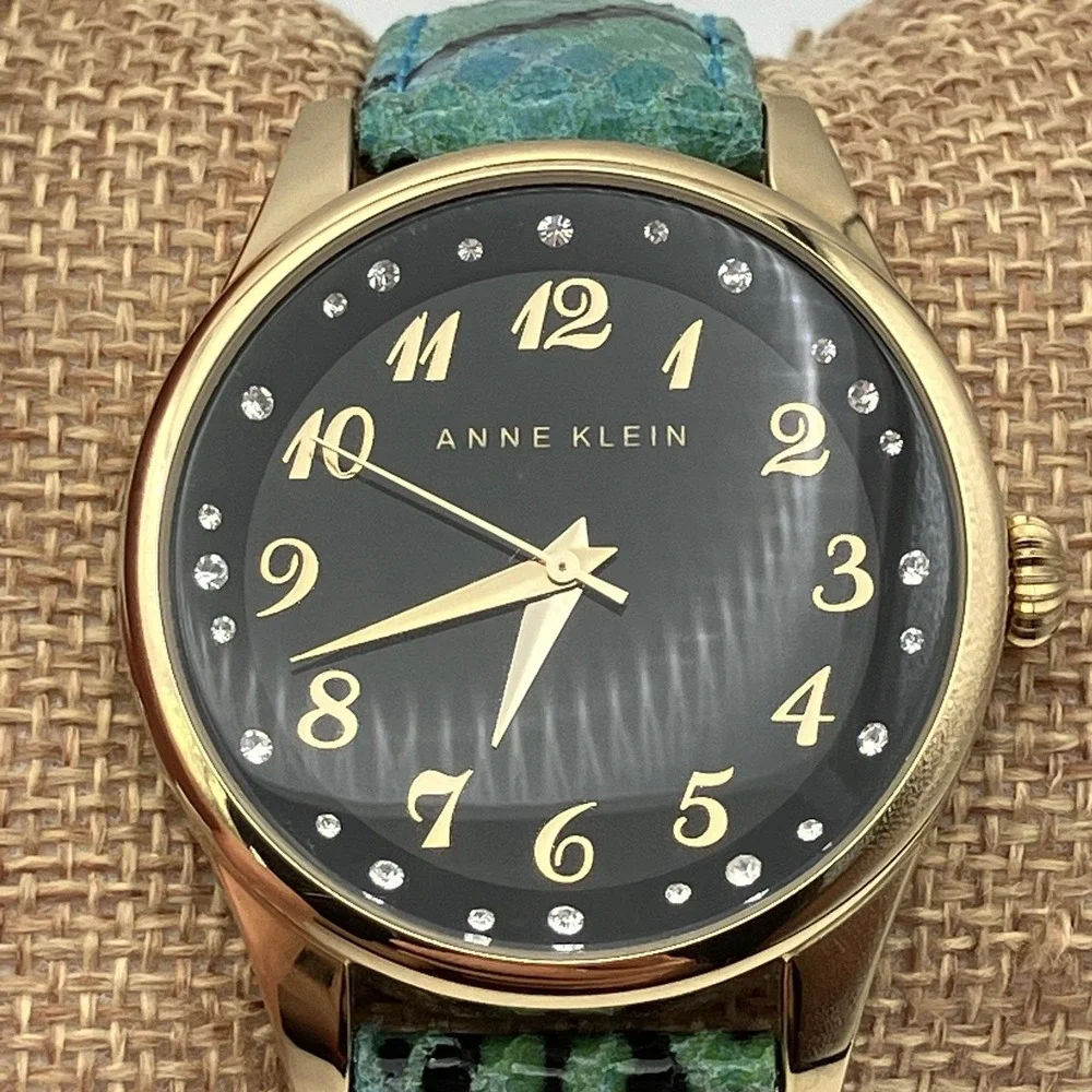 1 - Anne‎ Klein Watch / Leather Band / Women's / New Battery / No. 3 / Flaws
